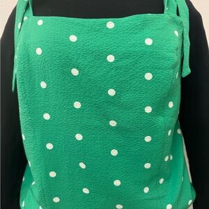 Polka Dot Tie-Strap Camisole in Green